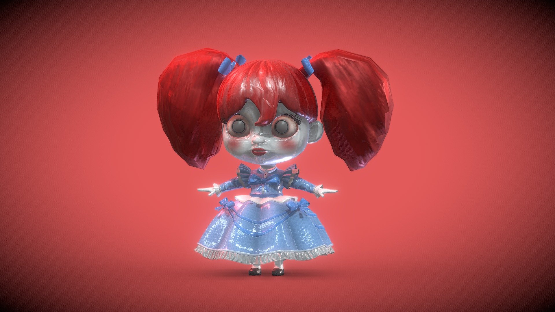 Poppy Playtime  Poppy - Download Free 3D model by Xoffly (@Xoffly)  [52f0d02]