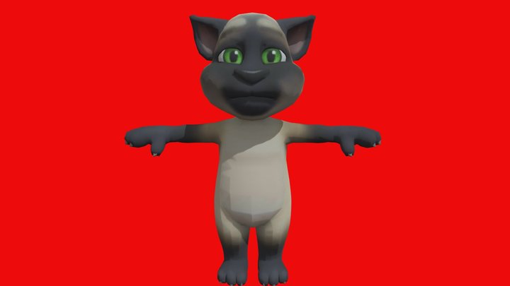 talking_tom_adult_siamese 3D Model