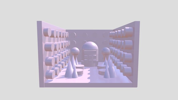 Ice Cream Museum Interior (Re-imagined) 3D Model