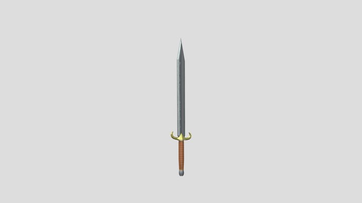 lowpoly sword 3D Model