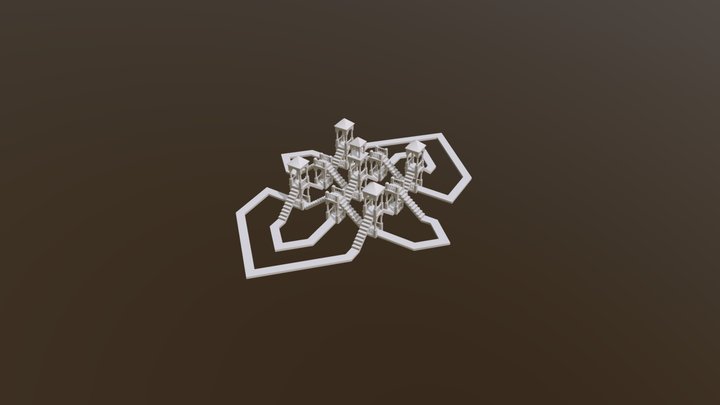 Walkable Nine Crossing Knot 3D Model
