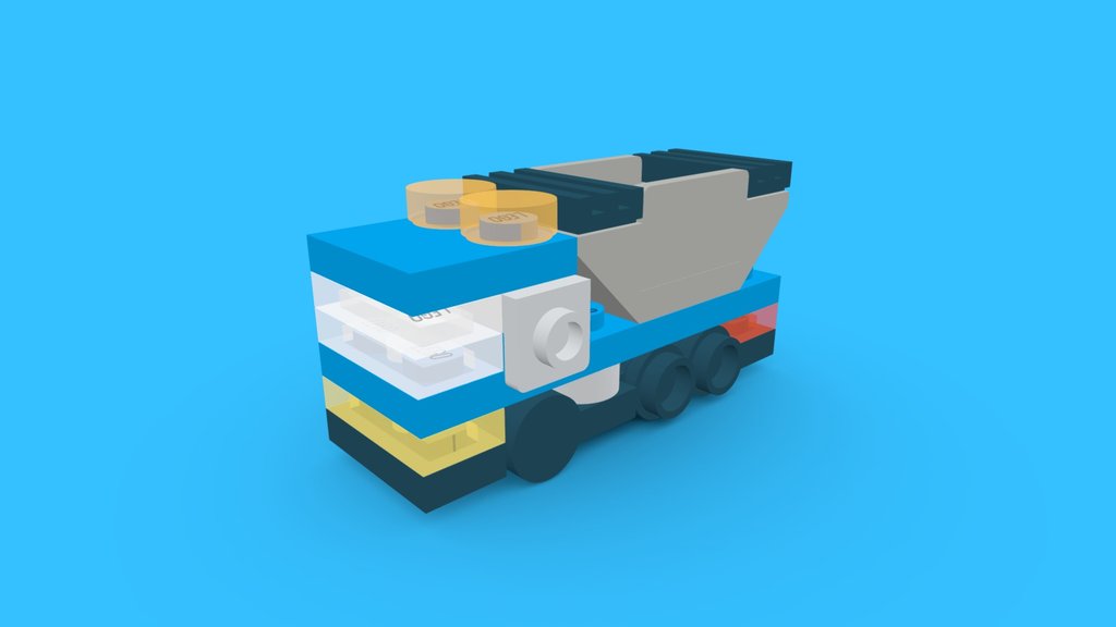 LEGO Micro Waste Bin Truck MOC [#0361]
