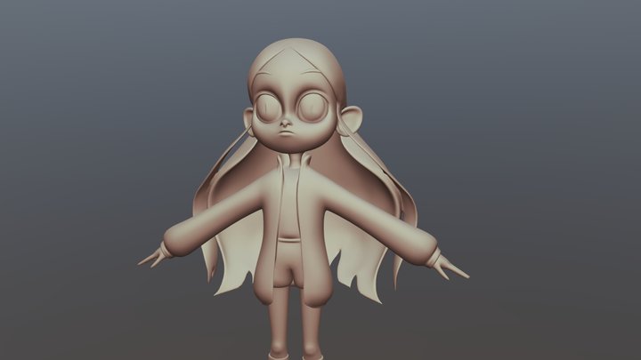 3D girl model 3D Model