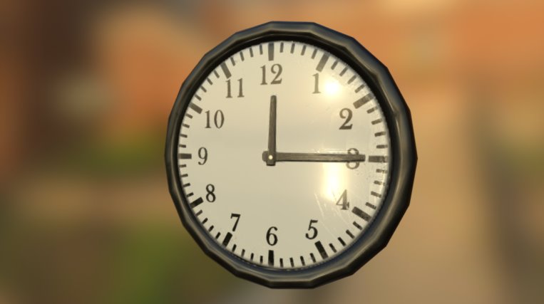 Basic Clock - 3D model by JasonO3D [c7010be] - Sketchfab