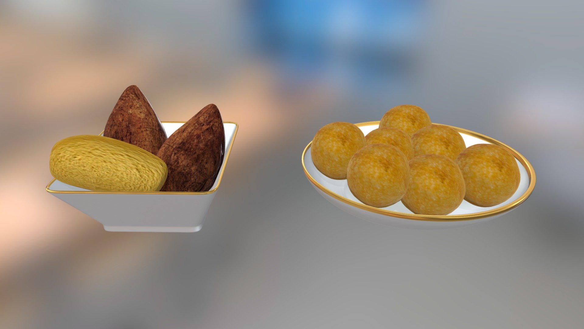 Bolitas De Queso, Croqueta Y Quipes - 3D Model By Franciscomedina77 ...