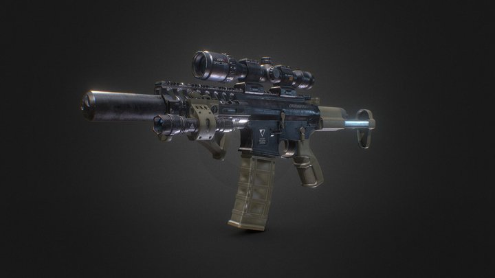 M4 Rifle 3D Model