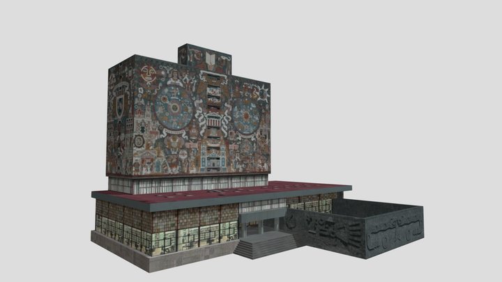 Biblioteca Central Unam 3D Model