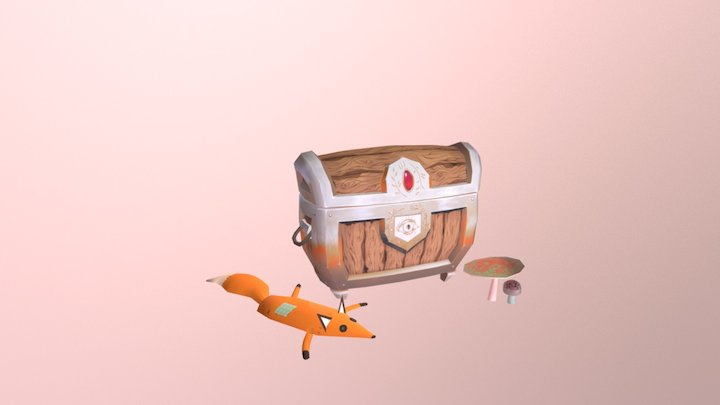Treasure Chest 3D Model