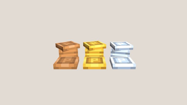 coin props 3D Model