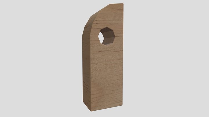 Block With Hole 3D Model