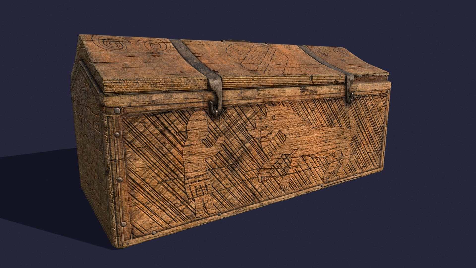 Medieval_Carved_Box_FBX - Buy Royalty Free 3D model by ...