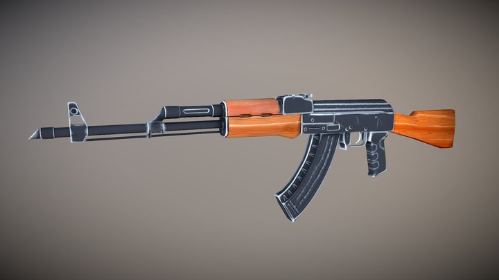 AK-47 Assault rifle 3D Model