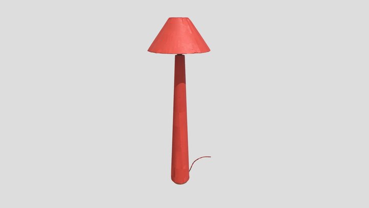 Crimson Elegance Lamp 3D Model