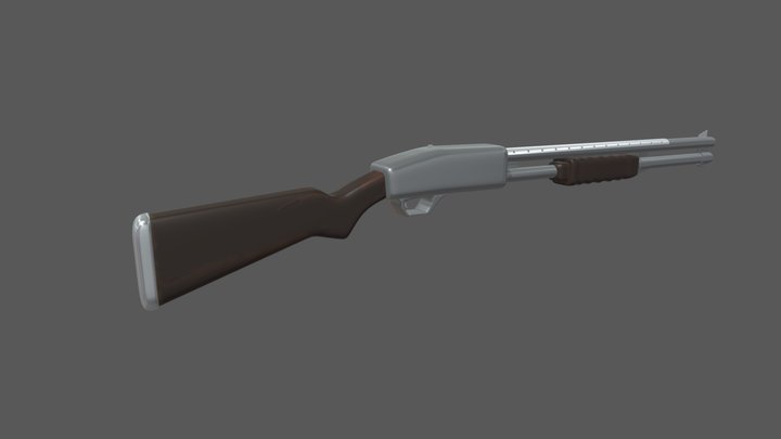 Pump Shotgun Free 3D Model
