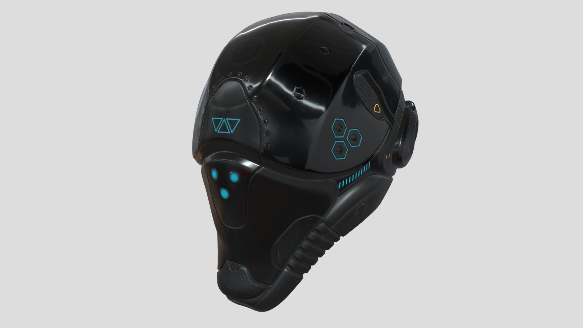 Sci Fi Helmet - Download Free 3D model by CAPTAAINRO [c707c71] - Sketchfab