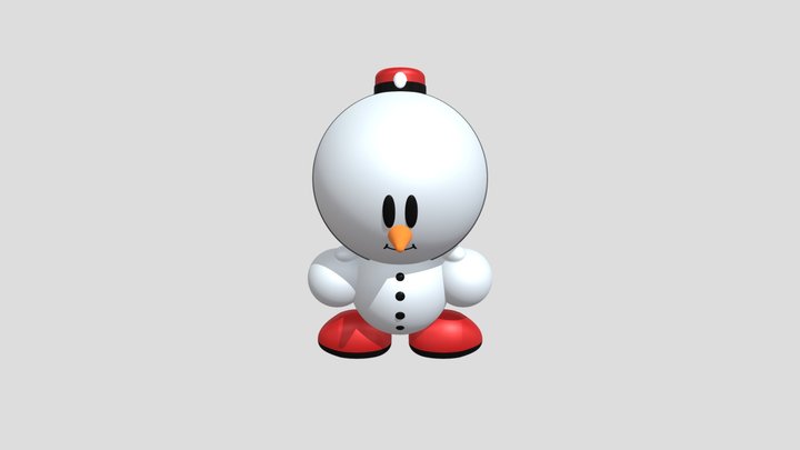 Chubby Snow 3D Model