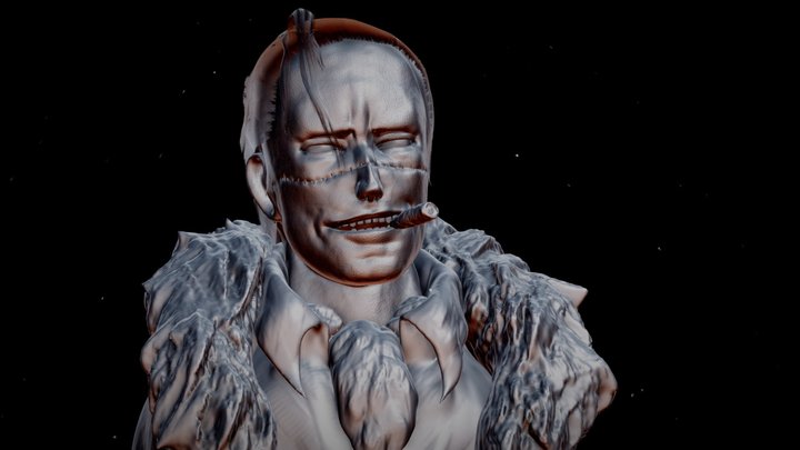 Sir Crocodile Onepiece Fanart Sculpt 3D Model