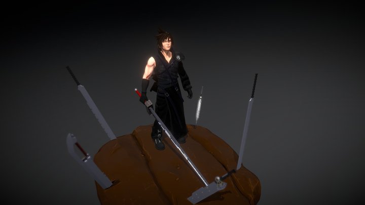 cloud strife 3D Model