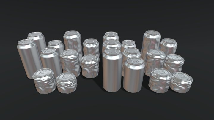 Soda Cans 3D pack 3D Model