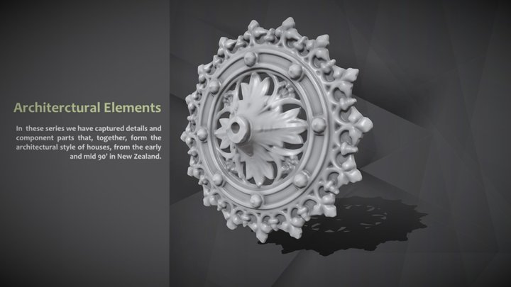 Architectural Elements - Ceiling Ornament - No.3 3D Model