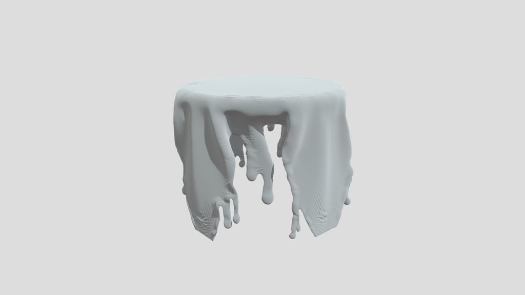 Abstract Art Liquid Metal Table
