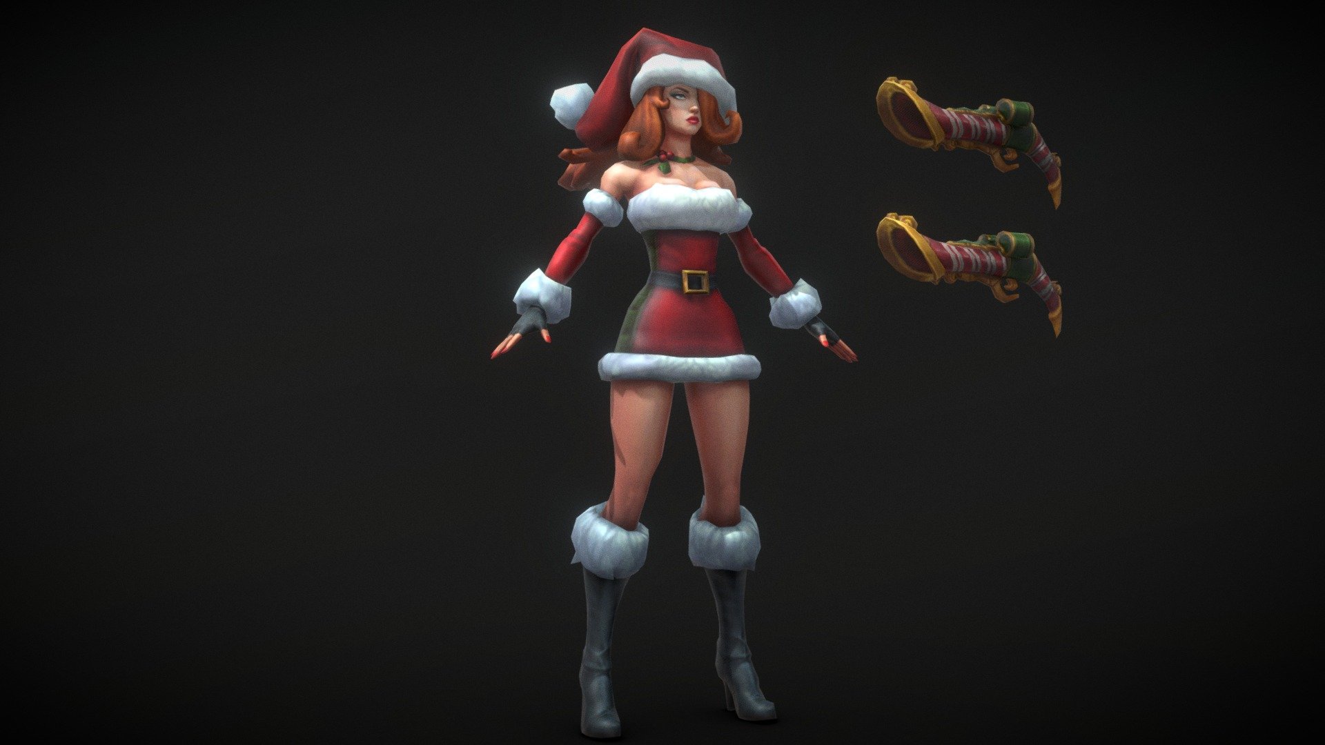 Miss Fortune Candy Cane League Of Legends Download Free 3d Model