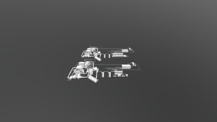 Oxyhydrogen Fed AT IC Motor 1 3D Model