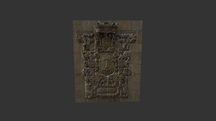 Escudo da Praza do Teucro 3D Model