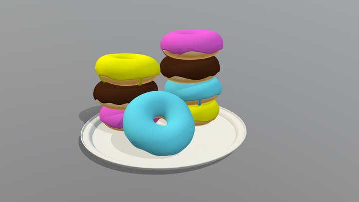 Donuts 3D Model