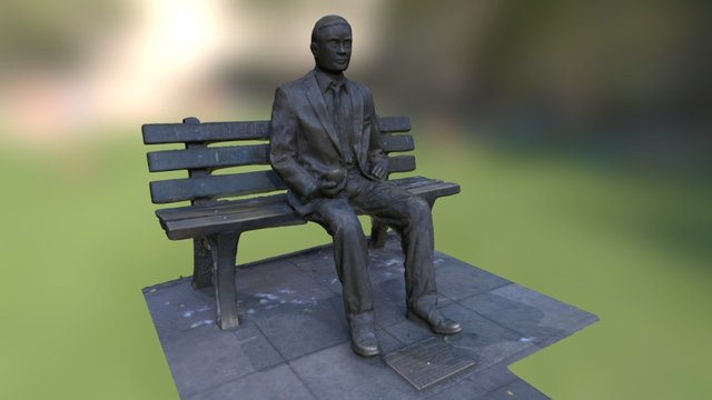 Alan Turing Sculpture 3D Model
