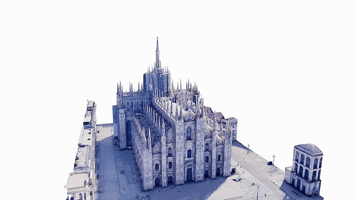 Milan Cathedral,church,gothic,map,scan,duomo 3D Model