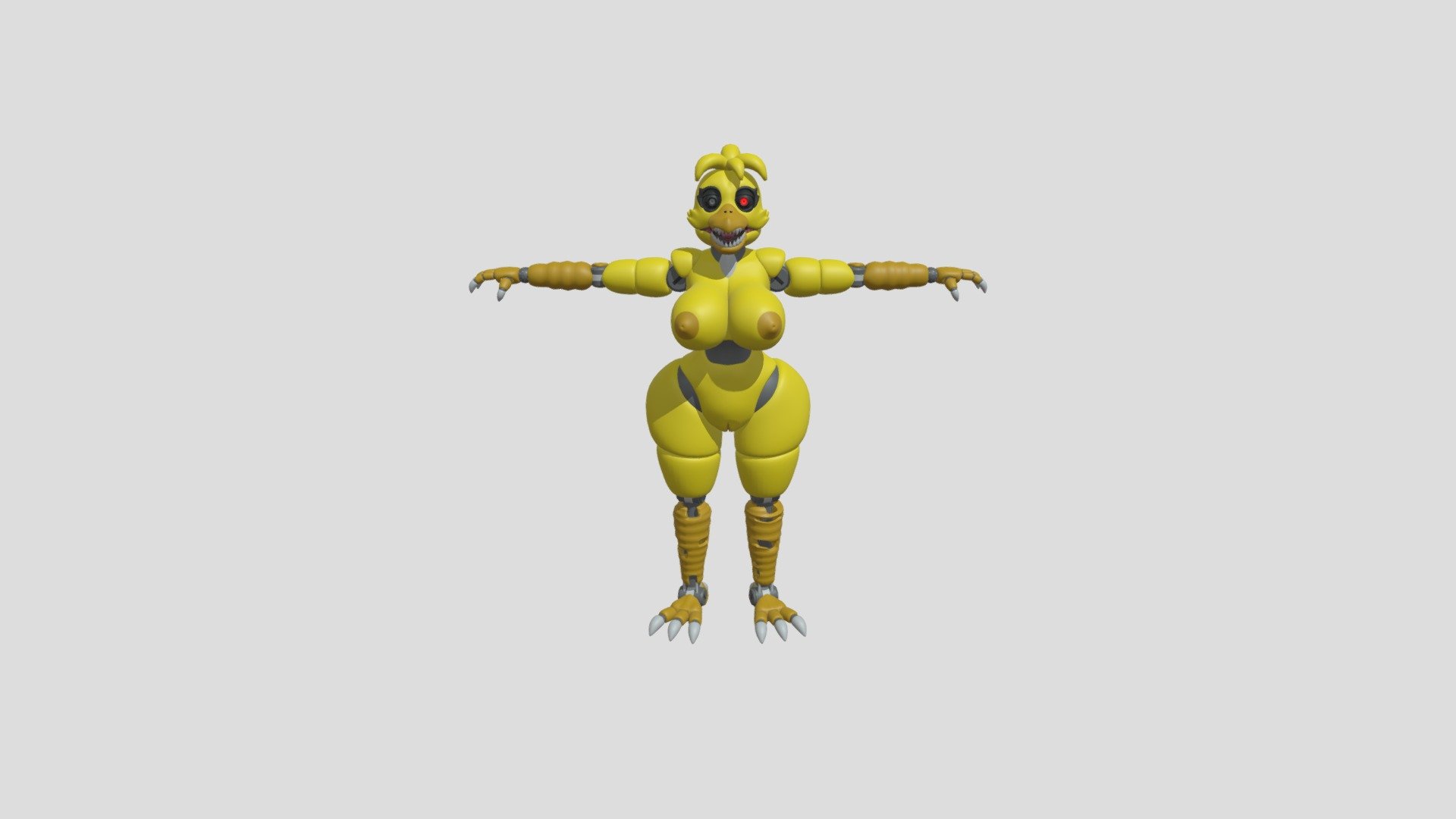 STL file Nightmare Chica 🤖・3D printer model to download・Cults