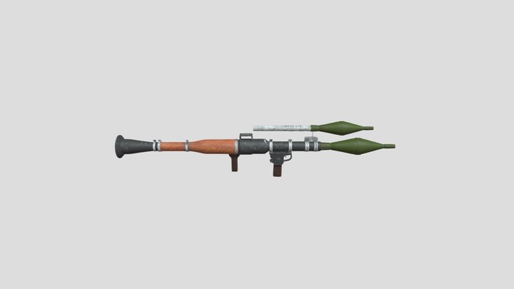 Scary baboon RPG 3D Model