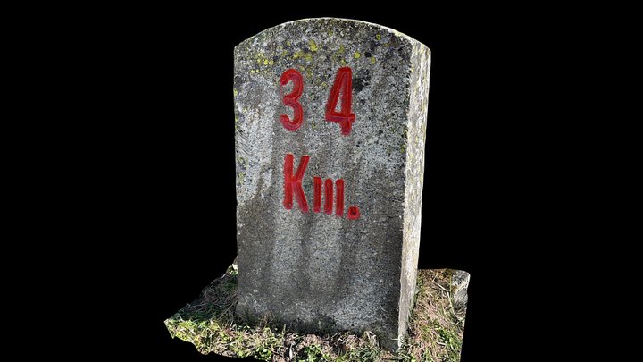 Milestone Wassen - Sustenpass Km 34 – Modelo 3D gratuito STL