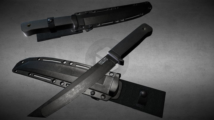Recon Tanto knife 3D Model