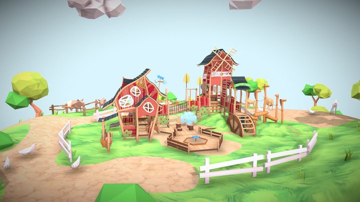 Nature Farm 3D Model