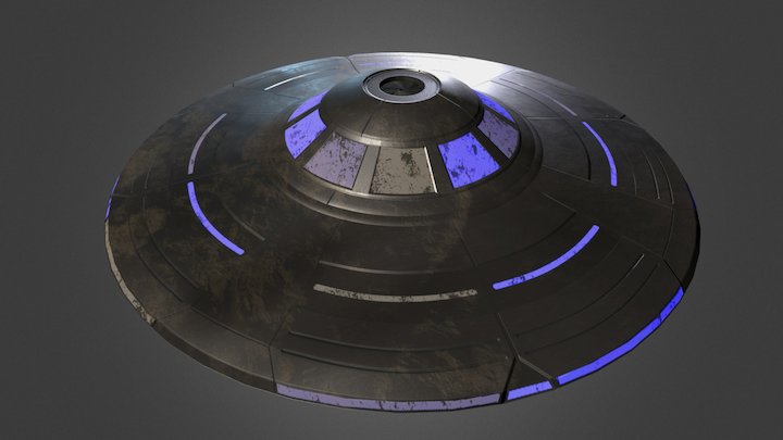 UFO Spaceship 3D Model