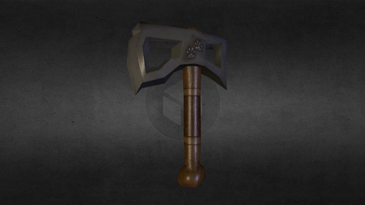 Battle Axe 3D Model