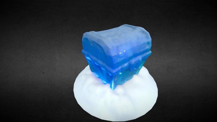 Ice Treasure Chest 3D Model