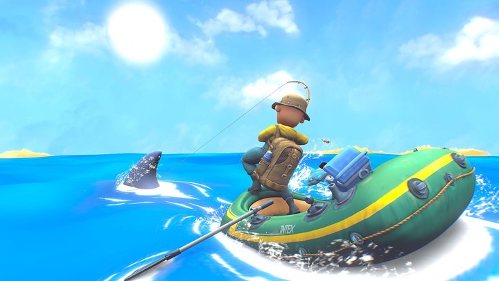 Fisherman's adventure kit. 3D Model