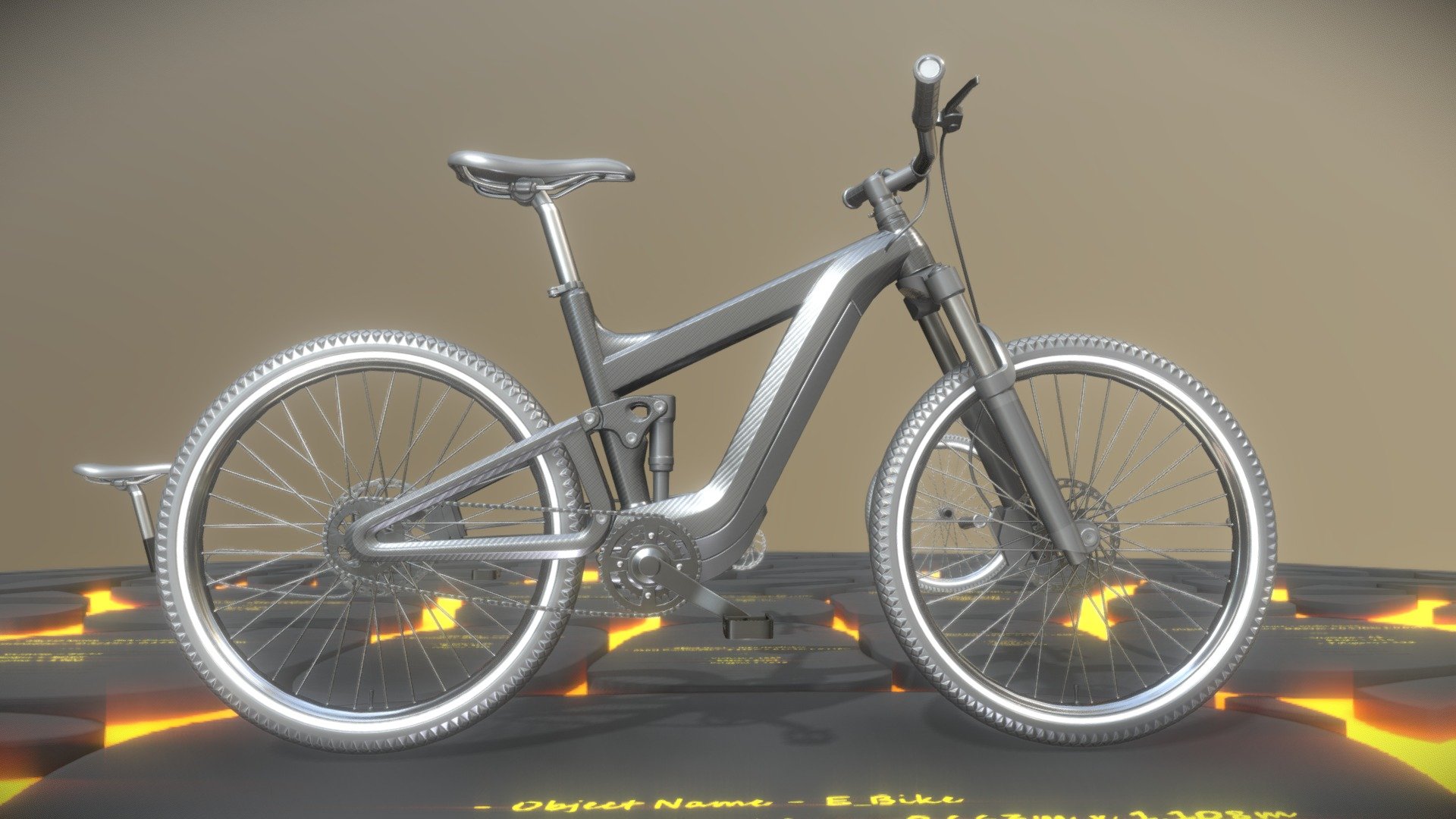 EBike Carbon Buy Royalty Free 3D model by VISAll3D (VISAll