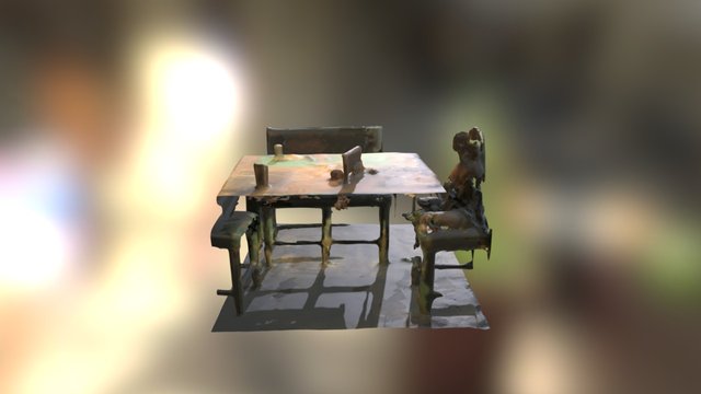 Table With Movement 3D Model