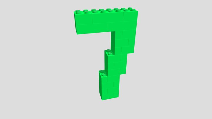 Ziffer 7 3D Model