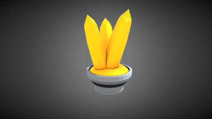 Avali Crystal Pot 3D Model