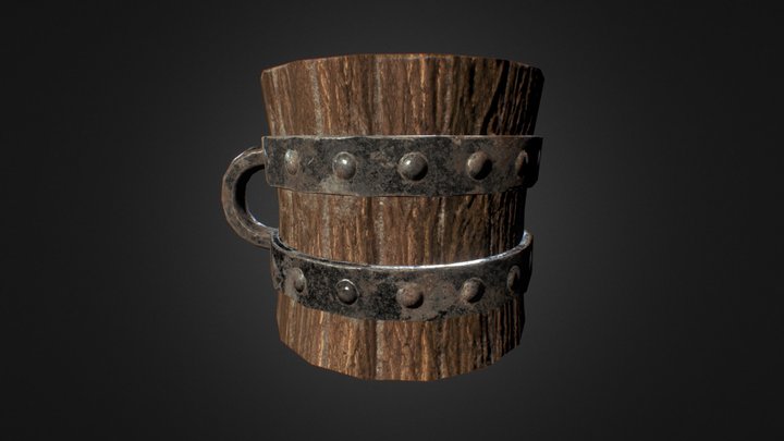 Alternative Viking Helmet 3D Model