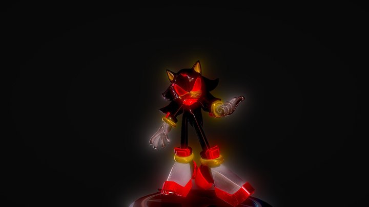 My Shadow the hedgehog oc 3D Model