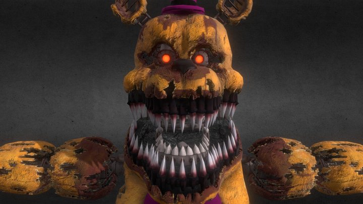 Nightmare Fredbear (FNaF HW) – Kostenloses 3D-Modell STL