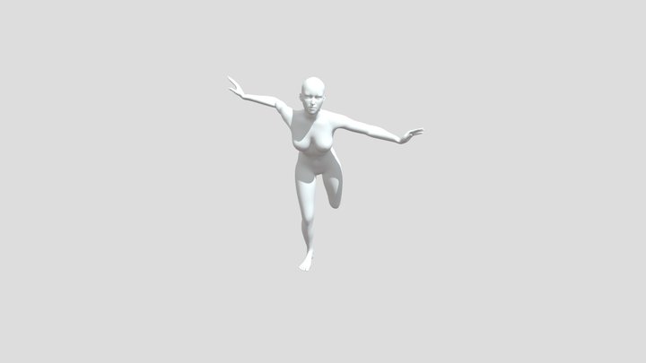 menwomanfloating_c4d 3D Model