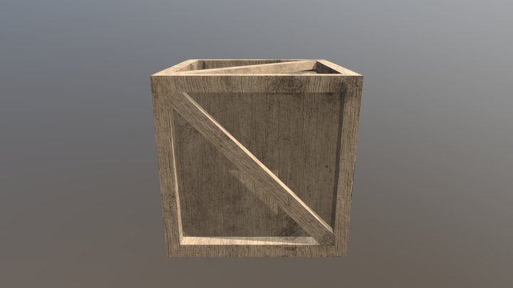 Crate 3D Model