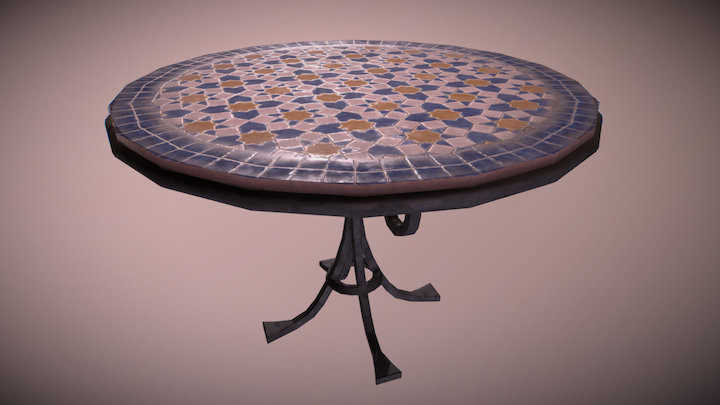 Round Table 3D Model